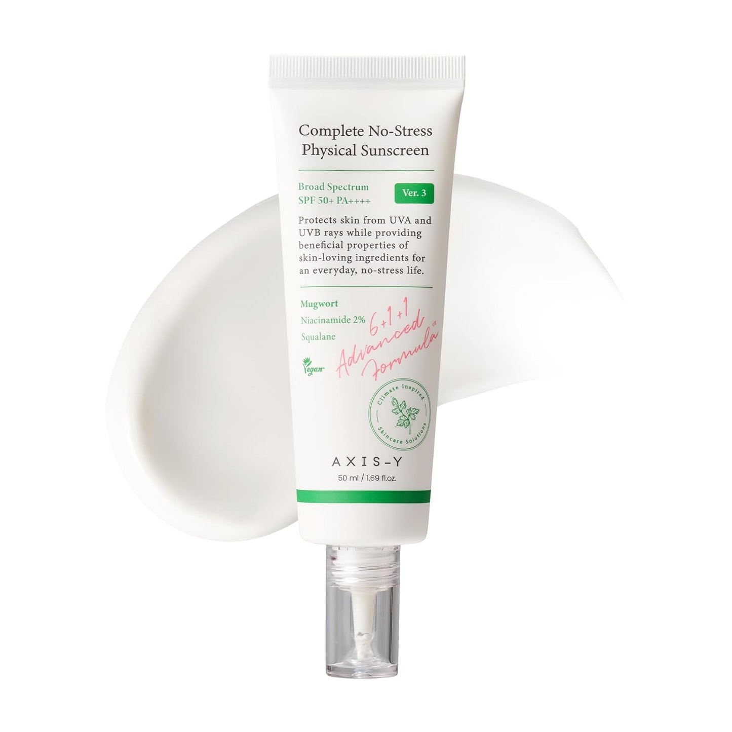 AXIS-Y Complete No-Stress Physical Sunscreen SPF50+ PA++++